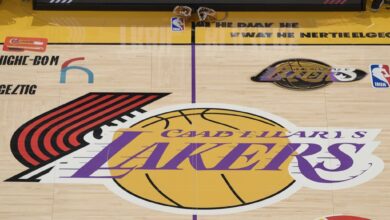 Portland Trail Blazers and Los Angeles Lakers, player stats